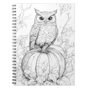 Whimsical Woods Notebook - Autumnal Owl Journal
