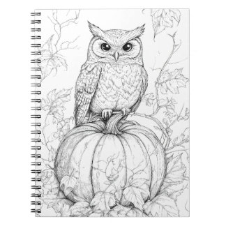 Whimsical Woods Notebook - Autumnal Owl Journal
