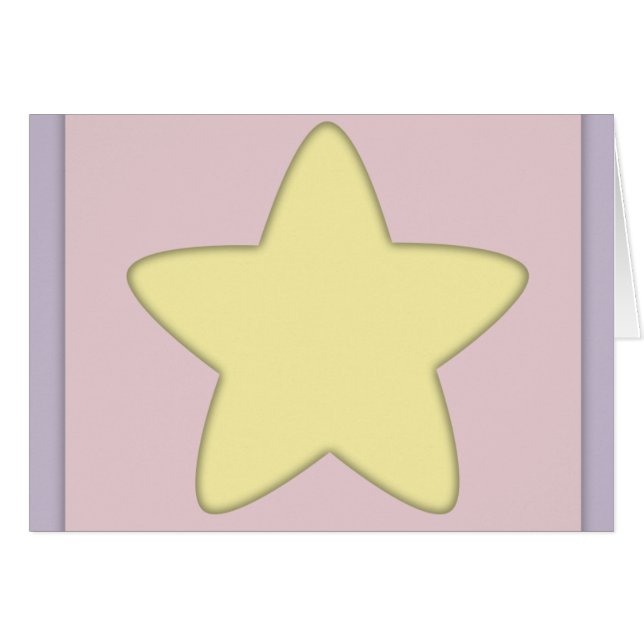 Whimsical Yellow Star (Front Horizontal)