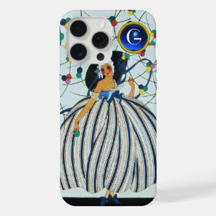 WHIMSICAL YOUNG GIRL Beauty Fashion Blue Monogram iPhone 15 Pro Max Case