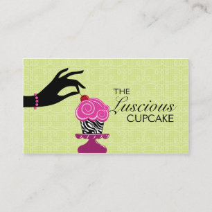 Whimsical Zebra Bakery Business Card