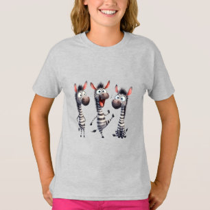 Whimsical Zebras T-Shirt
