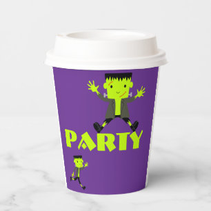 Whimsical Zombie Party Halloween Party Paper Cups