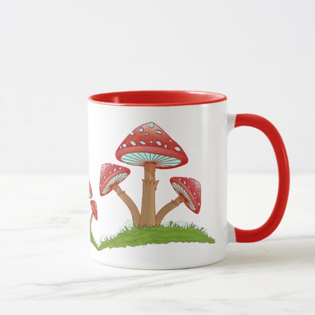 WhimsicalCharm: TheArtistic Beauty of the Mushroom Mug (Right)
