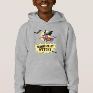 Whimsically Witchy Kids Grey Hoodie