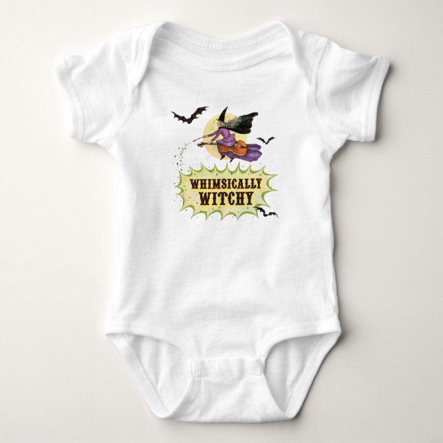 Whimsically Witchy One Piece for Baby Bodysuit (Front)