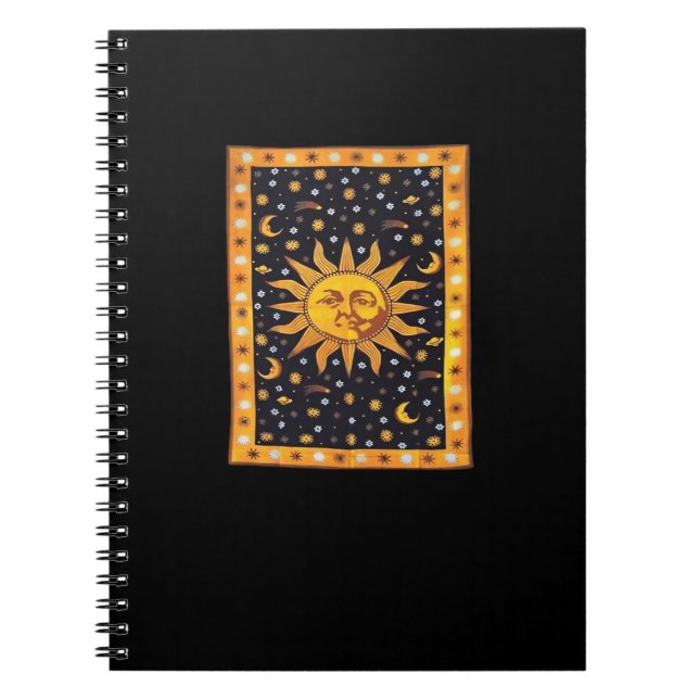 Whimsigoth 90s Sun And Moon Notebook (Front)