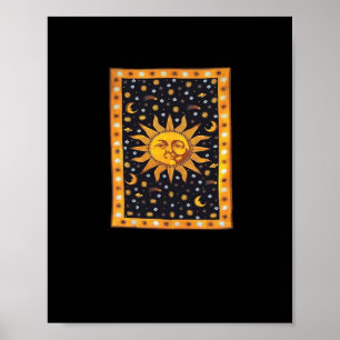Whimsigoth 90s Sun And Moon Poster