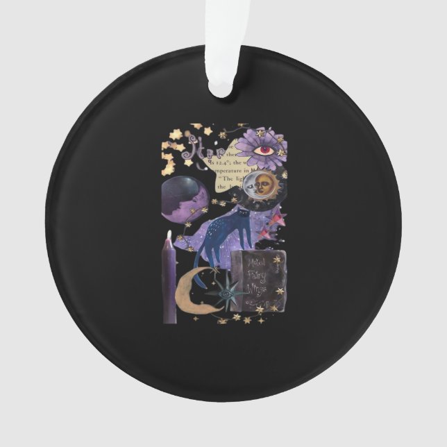 Whimsigoth Aesthetic 90s Ornament (Front)