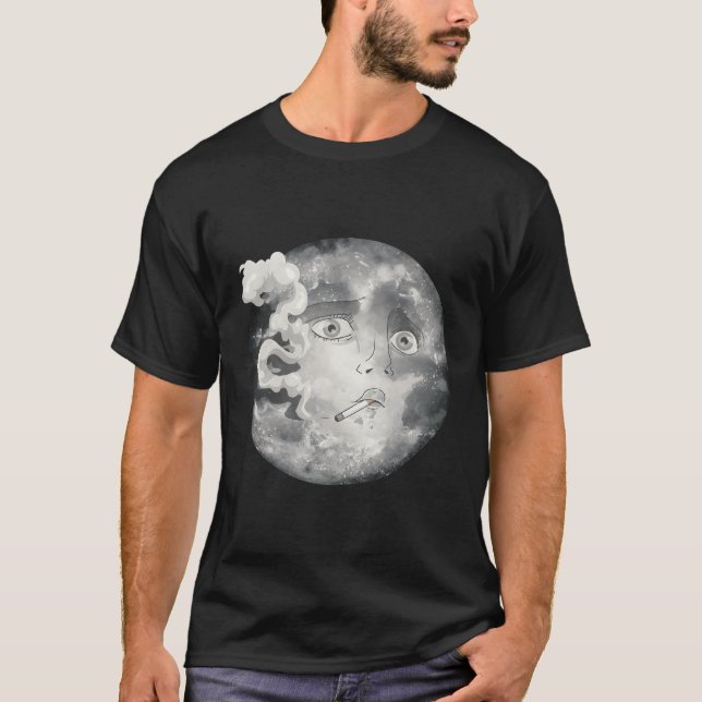 Whimsigoth Aesthetic Soft Grunge Emo Goth Smoking  T-Shirt (Front)
