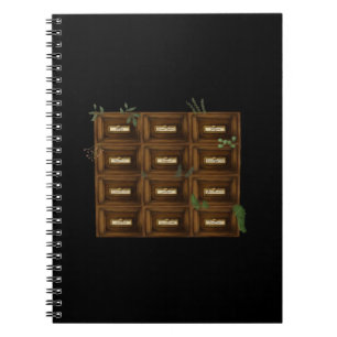 Whimsigoth Apothecary Drawers Notebook