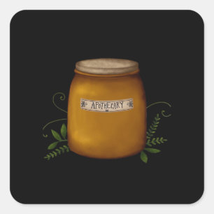 Whimsigoth Apothecary Jar Square Sticker