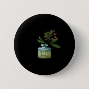 Whimsigoth Apothecary Vase Classic 6 Cm Round Badge