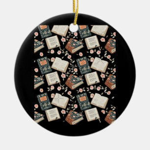 Whimsigoth Booktok Aesthetic Graphic Ceramic Tree Decoration