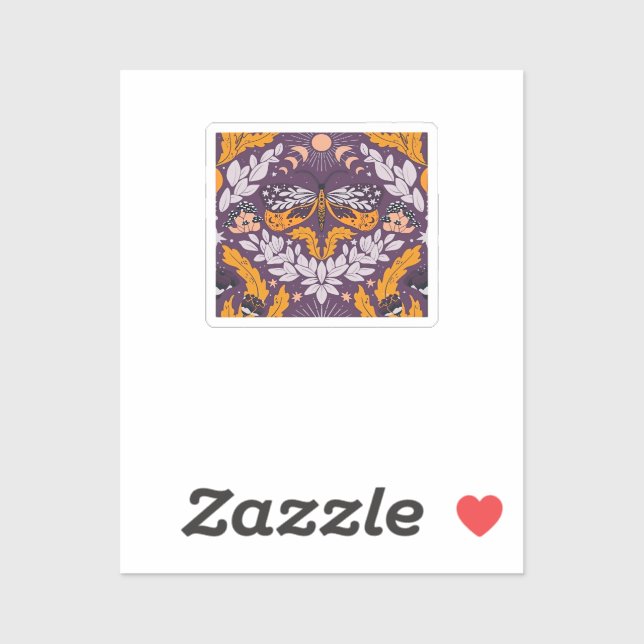 Whimsigoth Butterfly Florals - Purple, Lavender An (Sheet)