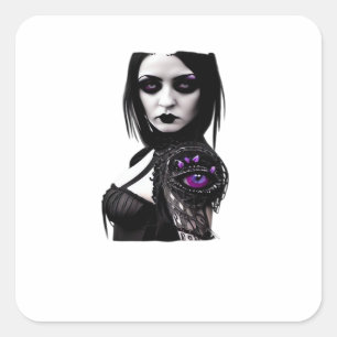 Whimsigoth Classic Design For Halloween Square Sticker