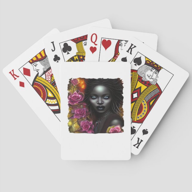 Whimsigoth Classic Halloween Playing Cards (Back)