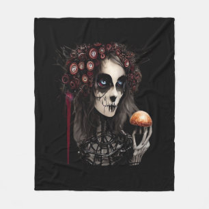 Whimsigoth – Classic Moons and Haunted Gardens Fleece Blanket