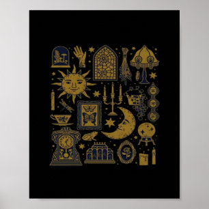 Whimsigoth Classic – Mystical Moons & Forest Poster