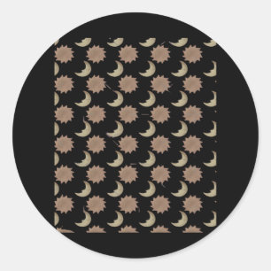 Whimsigoth Clouds Graphic Classic Round Sticker