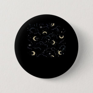Whimsigoth Clouds Sun Moon Witchy 6 Cm Round Badge