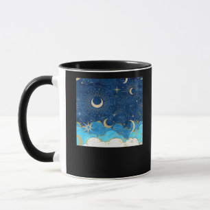 Whimsigoth Clouds Sun Moon Witchy Classic Mug