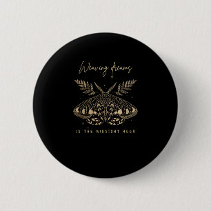 Whimsigoth Cottagecore Goblincore Mystical Moth Go 6 Cm Round Badge