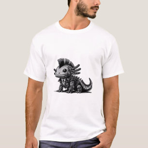 Whimsigoth Cyborg Axolotl Vintage Art Design Class T-Shirt