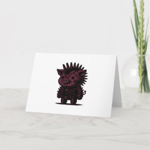 Whimsigoth Cyborg Sloth Vintage Art Design Classic Card