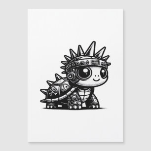 Whimsigoth Cyborg Turtle Vintage Art Design Classi