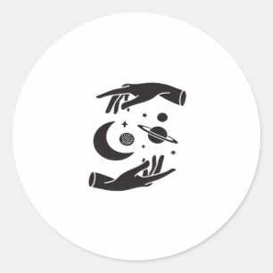 Whimsigoth Design Classic Round Sticker