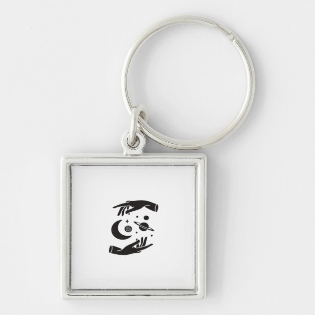 Whimsigoth Design Key Ring (Front)