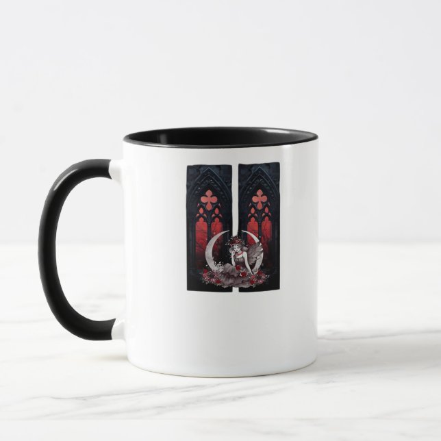 Whimsigoth Fairy Gothic Style Classic Mug (Left)