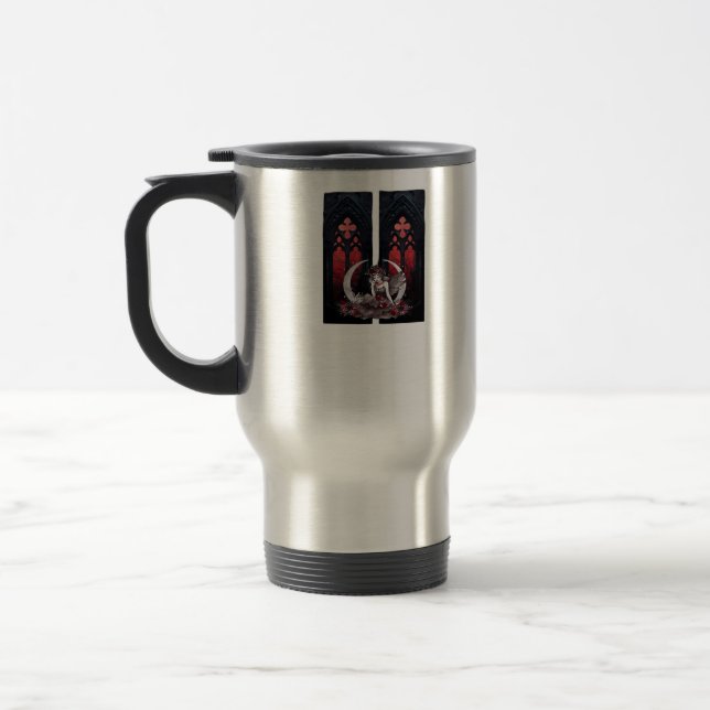 Whimsigoth Fairy Gothic Style Classic Travel Mug (Left)