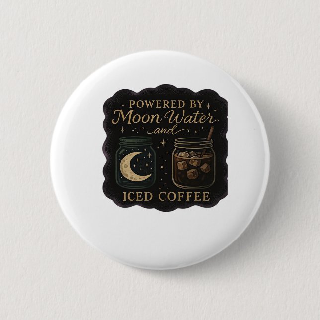 Whimsigoth Fantasy – Mystical Forests, Moons & Mag 6 Cm Round Badge (Front)