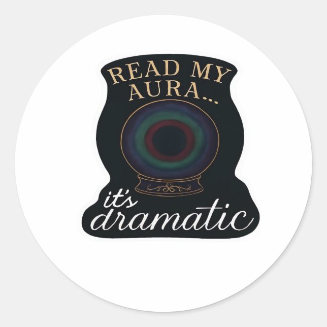 Whimsigoth Fantasy – Mystical Forests, Moons & Mag Classic Round Sticker (Front)