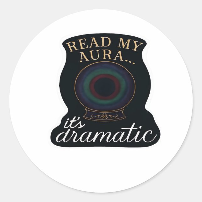 Whimsigoth Fantasy – Mystical Forests, Moons & Mag Classic Round Sticker (Front)