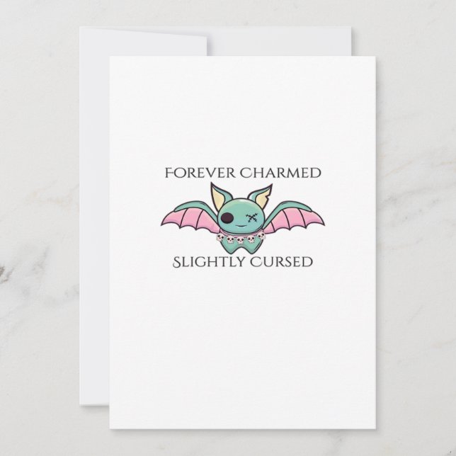 Whimsigoth Fantasy – Mystical Forests, Moons & Mag Holiday Card (Front)