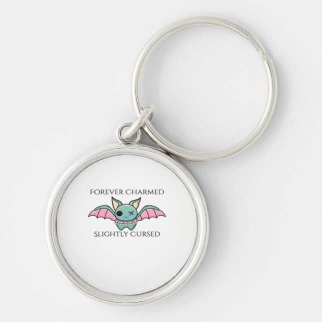 Whimsigoth Fantasy – Mystical Forests, Moons & Mag Key Ring (Front)