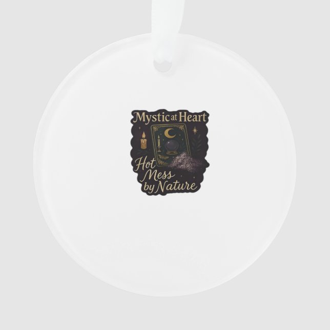 Whimsigoth Fantasy – Mystical Forests, Moons & Mag Ornament (Front)