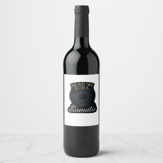 Whimsigoth Fantasy – Mystical Forests, Moons & Mag Wine Label (Front)