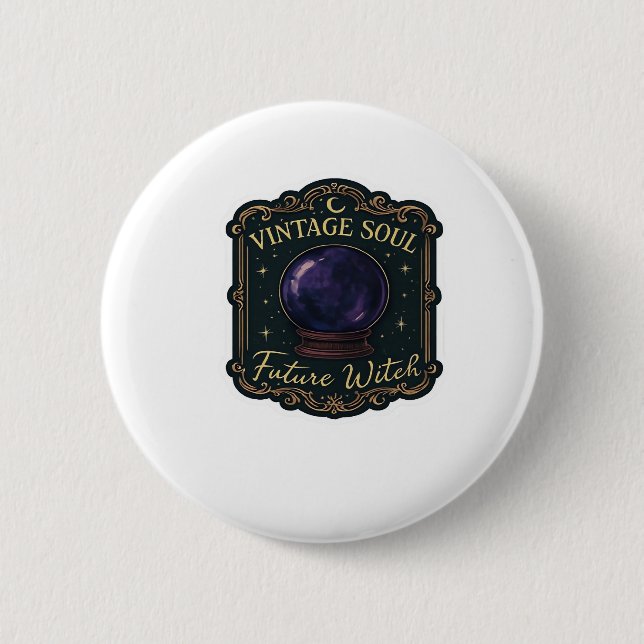 Whimsigoth Fantasy Mystical Forests, Moons & Magic 6 Cm Round Badge (Front)