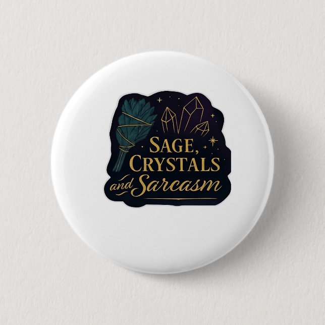 Whimsigoth Fantasy Mystical Forests, Moons & Magic 6 Cm Round Badge (Front)