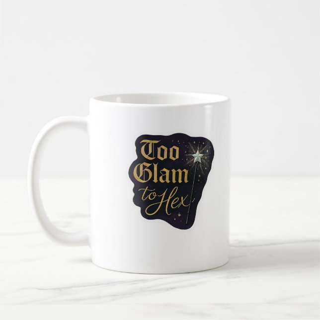 Whimsigoth Fantasy Mystical Forests, Moons & Magic Coffee Mug (Left)