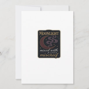 Whimsigoth Fantasy Mystical Forests, Moons & Magic Holiday Card
