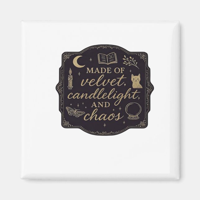 Whimsigoth Fantasy Mystical Forests, Moons & Magic Magnet (Front)