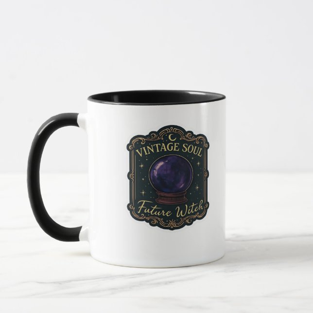 Whimsigoth Fantasy Mystical Forests, Moons & Magic Mug (Left)