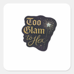 Whimsigoth Fantasy Mystical Forests, Moons & Magic Square Sticker