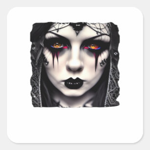 Whimsigoth Funny Classic Square Sticker