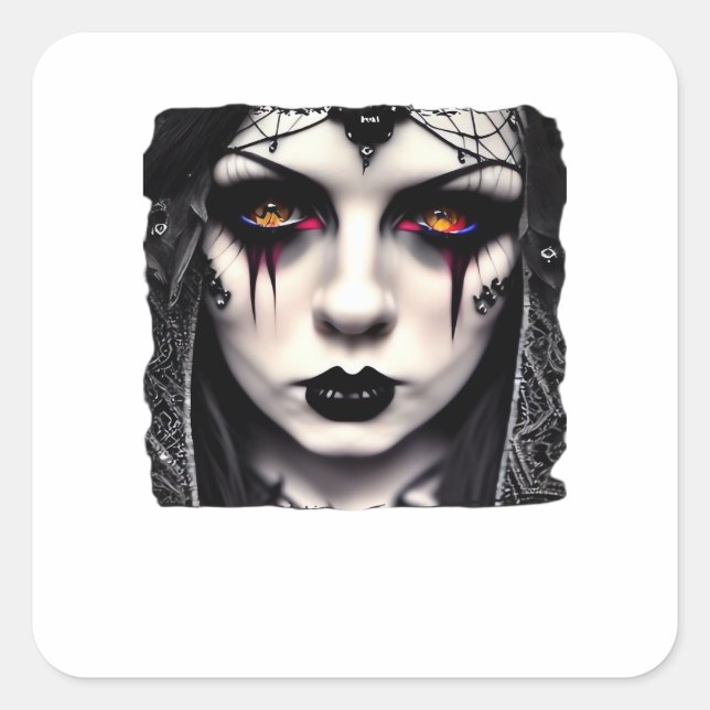 Whimsigoth Funny Classic Square Sticker (Front)